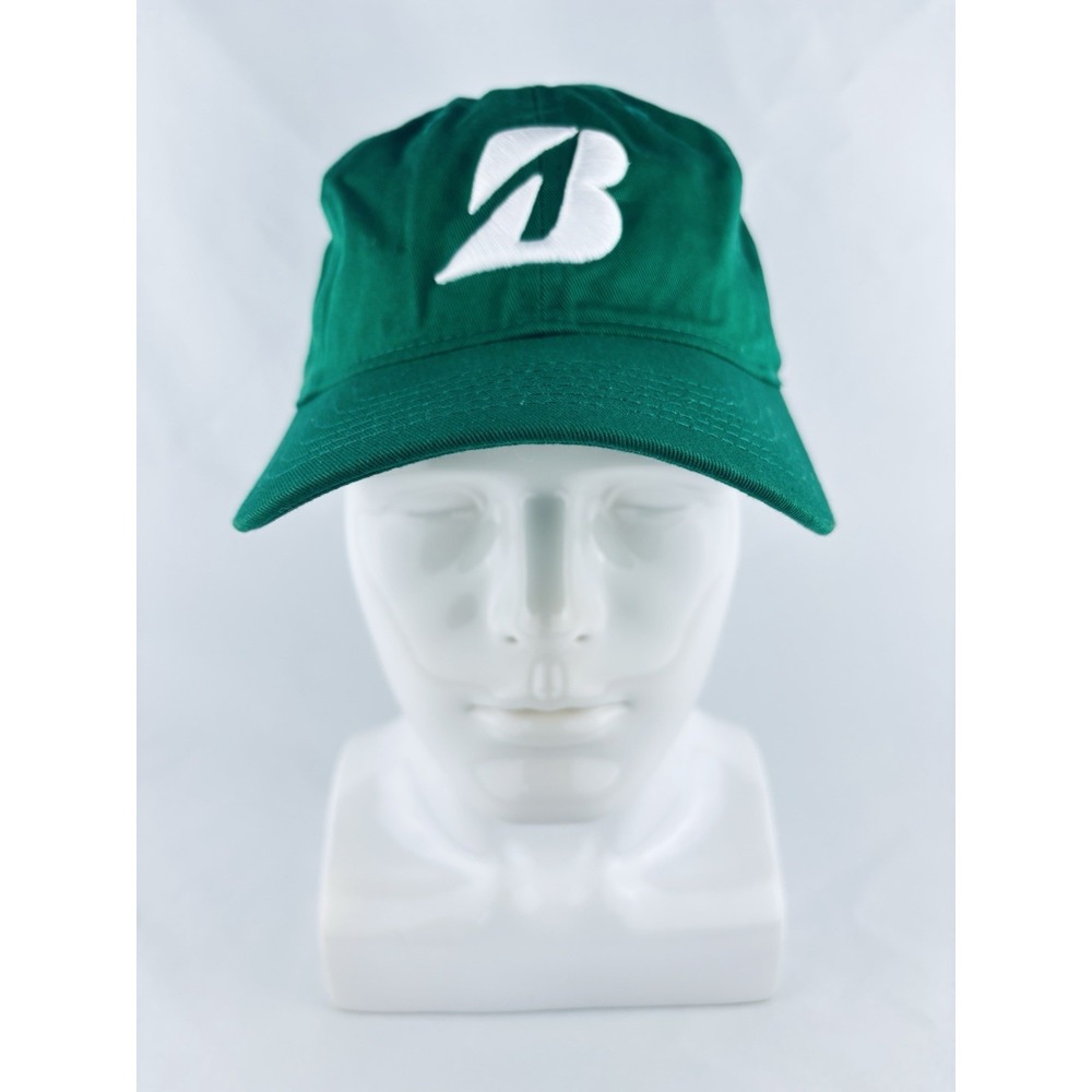 Bridgestone Golf Green Hat Adjustable Baseball Ball‎ Cap Hat 100% Cotton New!